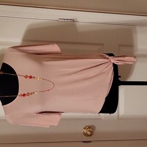 EUC XS Loft Pink Short Sleeve Shirt